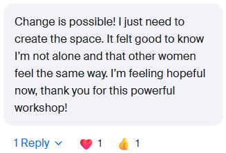 Your Next Chapter Zoom Chat Feedback