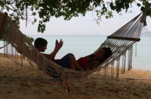 Katarina Stoltz enjoying life as a barefoot life coach in Thailand with her daughter